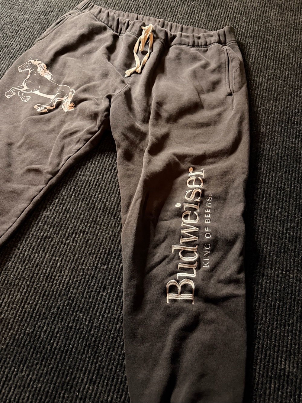 Budweiser x PacSun Clydesdale King of Beers Charcoal Sweatpants Joggers